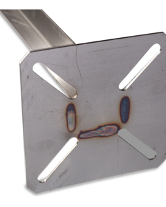 Endprofil Edelstahl mit Bodenlatte f/Kunststoffpaneel 51mm